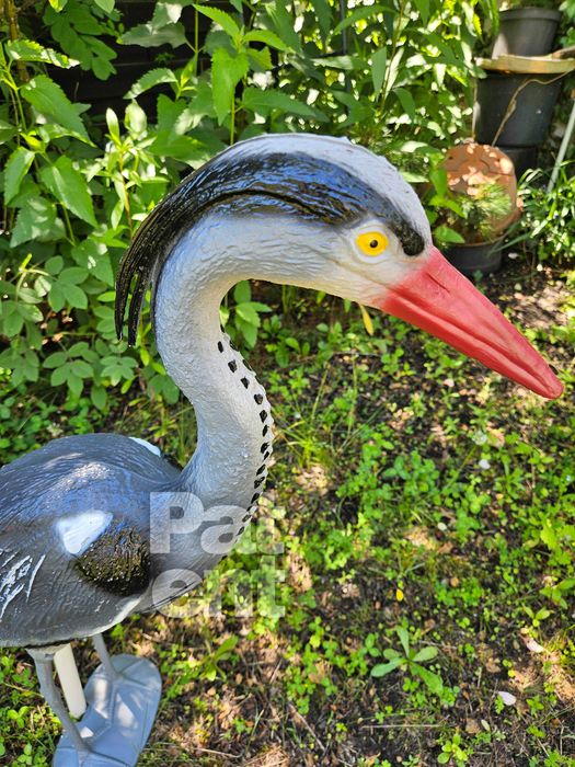 Figurka dekoracja czapla 70 cm wysoka ozdoba dom ogród taras
