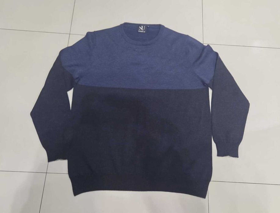 Męski sweter r. L / XL 52 % wełna