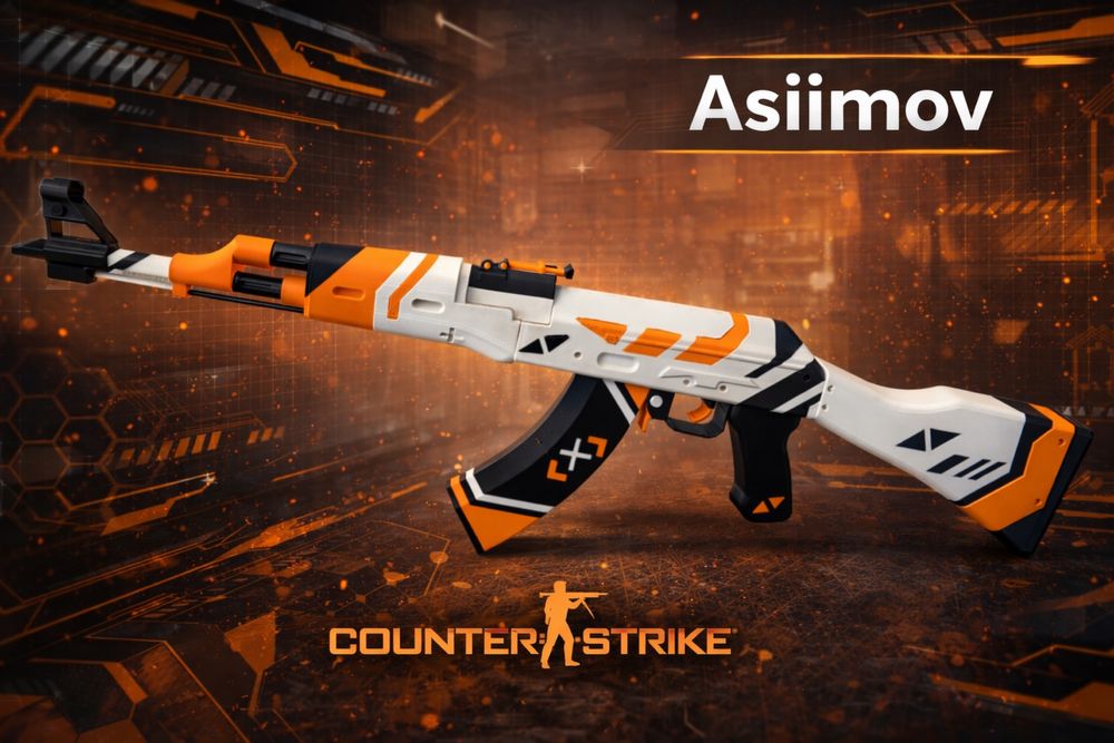 AK-47 Asiimov з Counter-Strike (CS2 / CS:GO) велика 3D модель