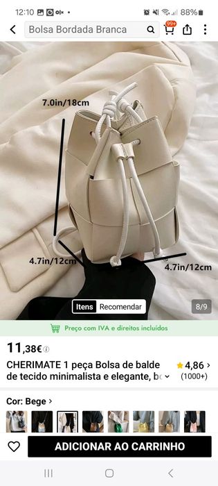 Mala branca SHEIN