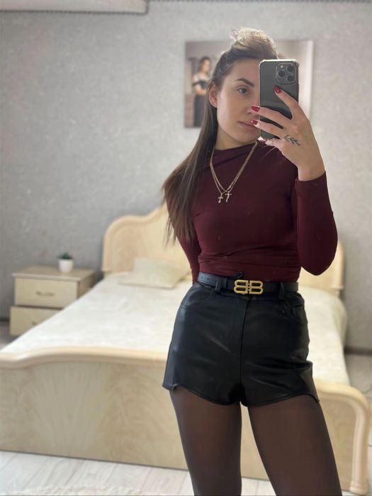 Шикарні шорти з еко шкіри