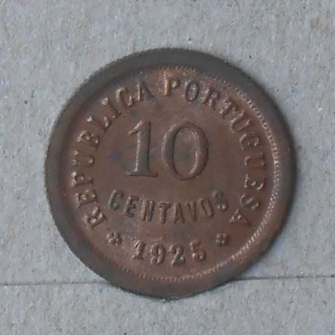 Portugal 10 centavos 1925 - com brilho de cunho - olx X10739