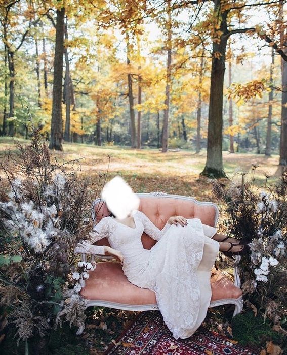 Диван двомісний персик бароко антикварний