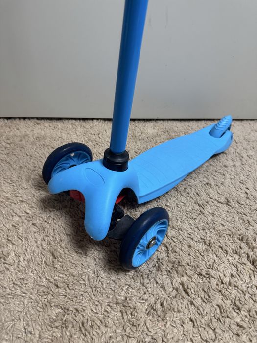 Самокат scooter синій для дійтей від 2до4