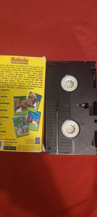 Reksio wesołe podwórko kaseta wideo vhs