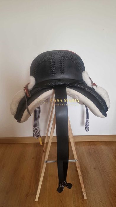SELA MONTURA ESPANHOLA HH ERAL MISTA (EQUIPAMENTO COMPLETO) - Nova