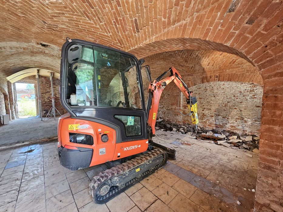 MINIKOPARKA młot Oława  Jelcz Usługi minikoparki mini ładowarka bobcat