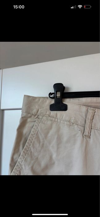 Spodenki beżowe męskie krótkie