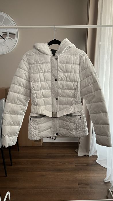 Biała kurtka Trussardi Jeans