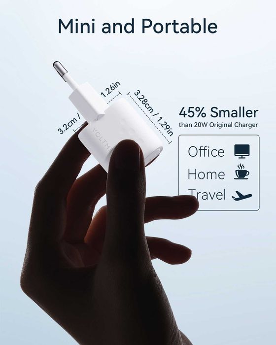 Зарядка Voltme 20W GaN USB-C PD 3.0 PPS QC 3.0. Оригінал, нова.