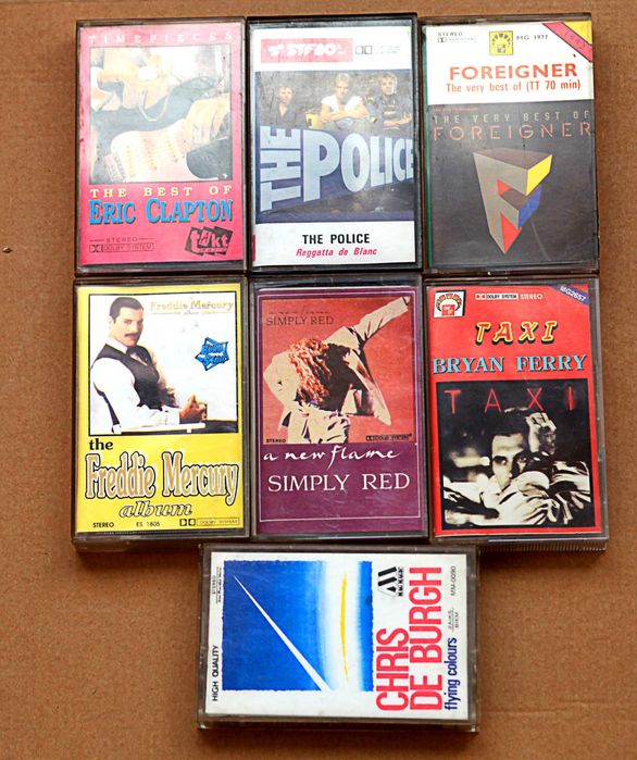 Zestaw 44 kaset magnetofonowych. Darmowa przesyłka.