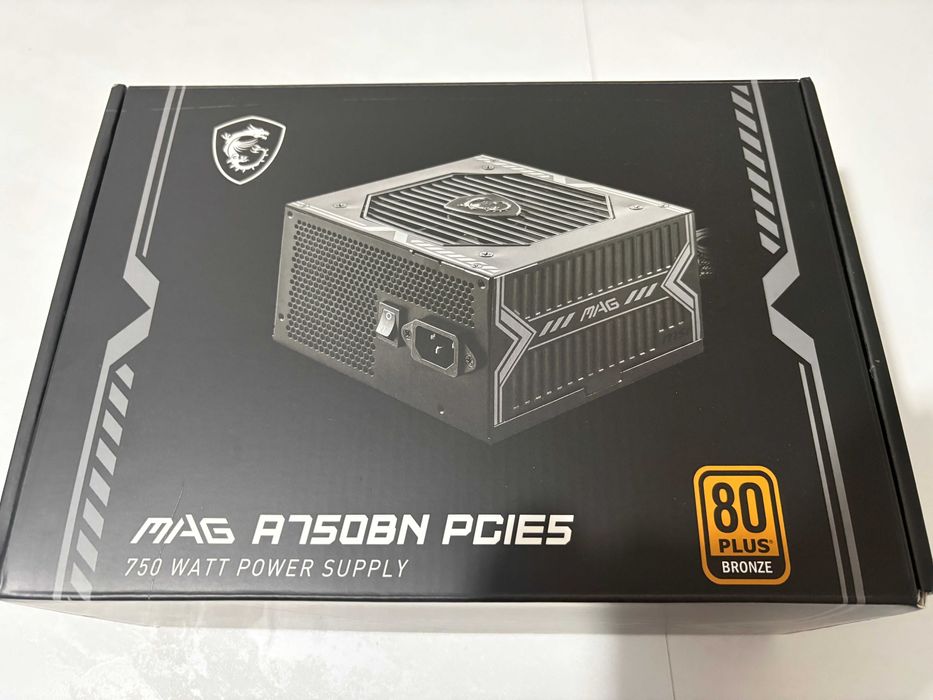 Блок живлення MSI 750W (MAG A750BN PCIE5), На Гарантії
