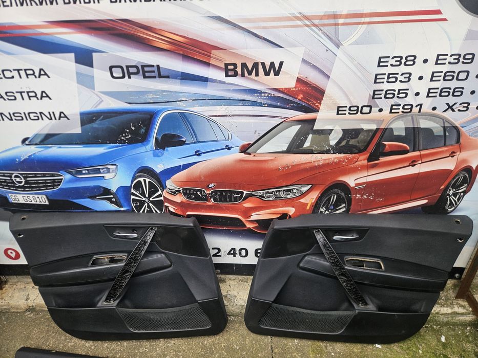 Дверні карти БМВ Х3 Е83 BMW X3 E83 обшивки шкіряні карти кожание