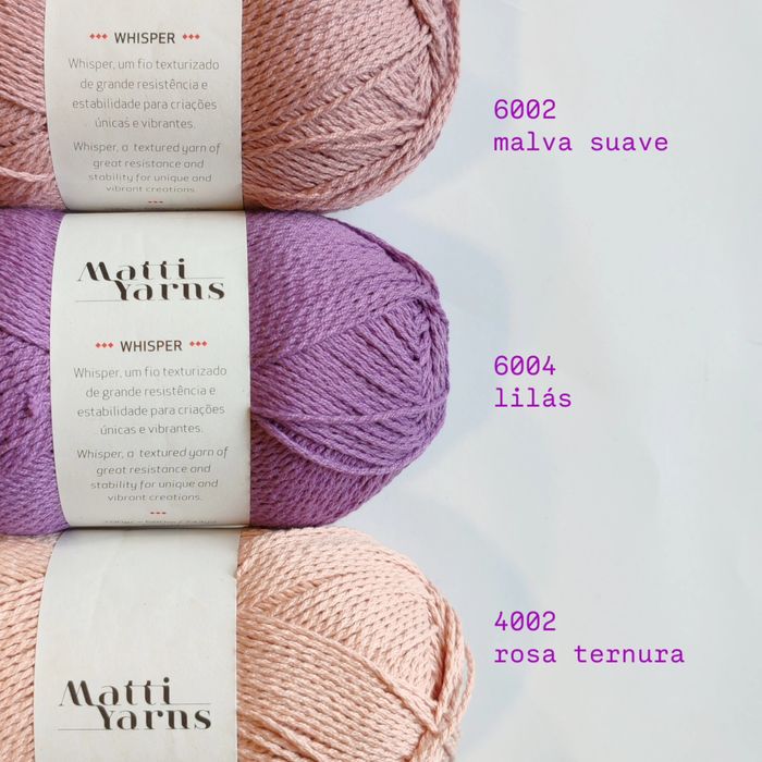 WHISPER novelo algodão orgânico