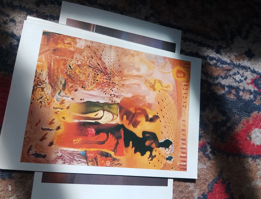 Salvador Dalí 27 postais 1985 novos