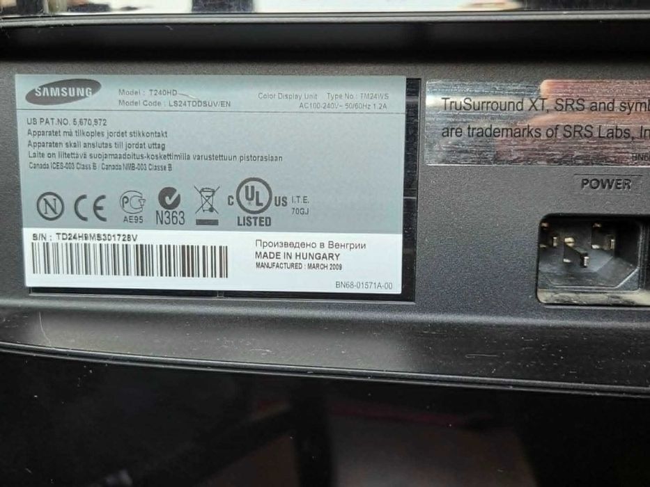 Samsung SyncMaster T240HD