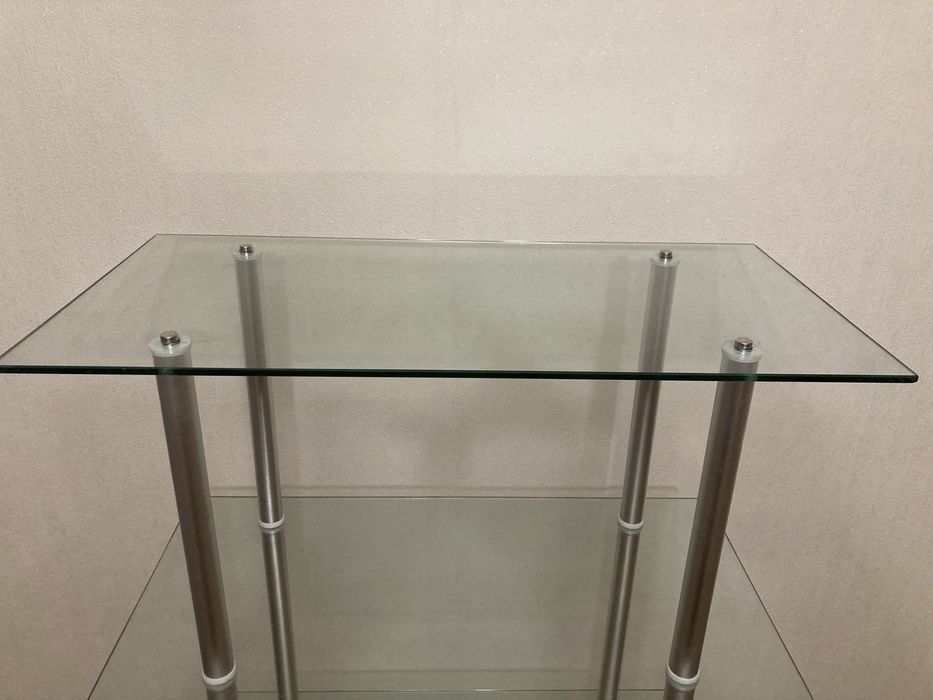 Стеклянная полка этажерка конструктор