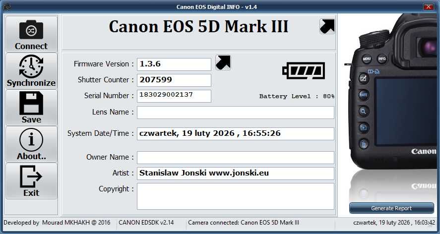 Lustrzanka Canon 5d mk3 mark3