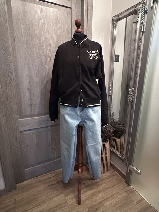 Bershka czarna bluza kurka bomberka M 36 38 super hit