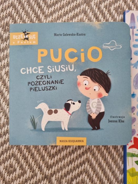 2 książki: pucio chce siusiu oraz wlazl kotek na płotek