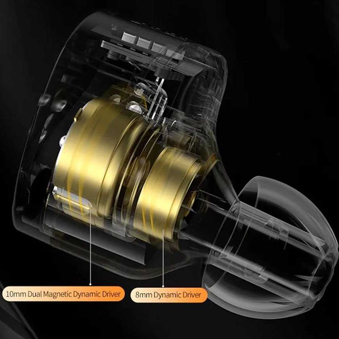 KZ Castor Improved Bass Version Black Etui Gratis