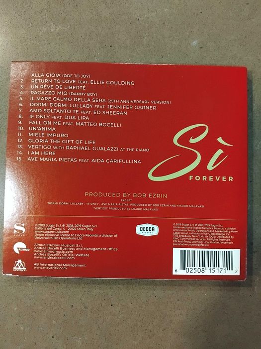 Andrea Bocelli em cd novo
