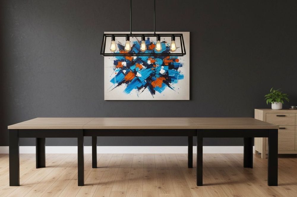 DUŻY RODZINNY STÓŁ LOFT XXL 8 NÓG dowolny wymiar i kolor