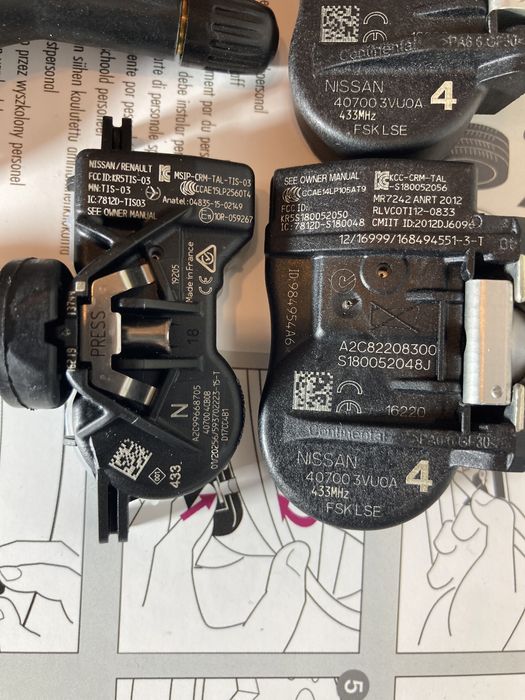 Nissan  Renault Infiniti Мерседес Х Датчики Давления Шин