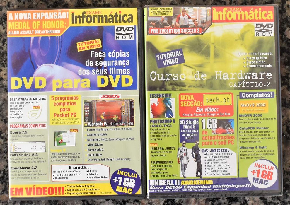 Exame Informática (3 Guias Práticos; 7 Revistas; 9 CD's/DVD's)