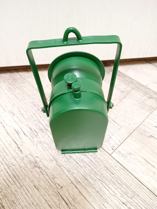 Zabytkowa lampa górnicza, kolejowa
