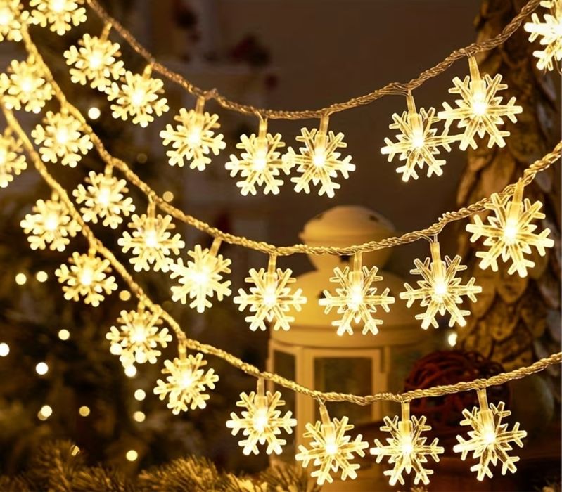 Гірлянда сніжинками 6 м, 40 LED