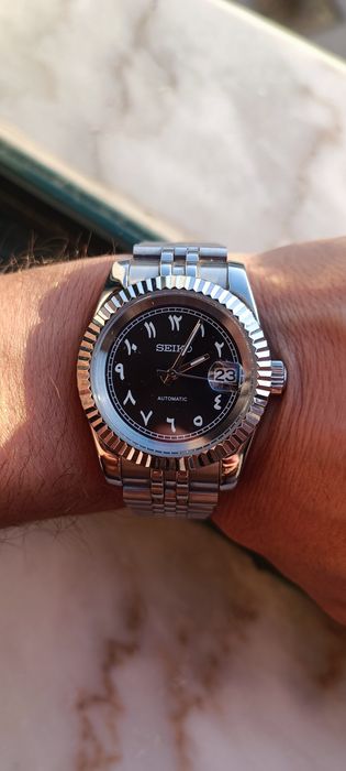 Relógio Seiko Mod Arabic Dial Black