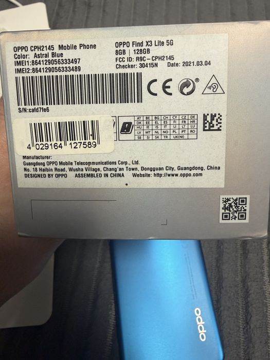OPPO Find X3 Lite 5G 8/128GB Astral Blue | Stan Idealny | Komplet Zestaw