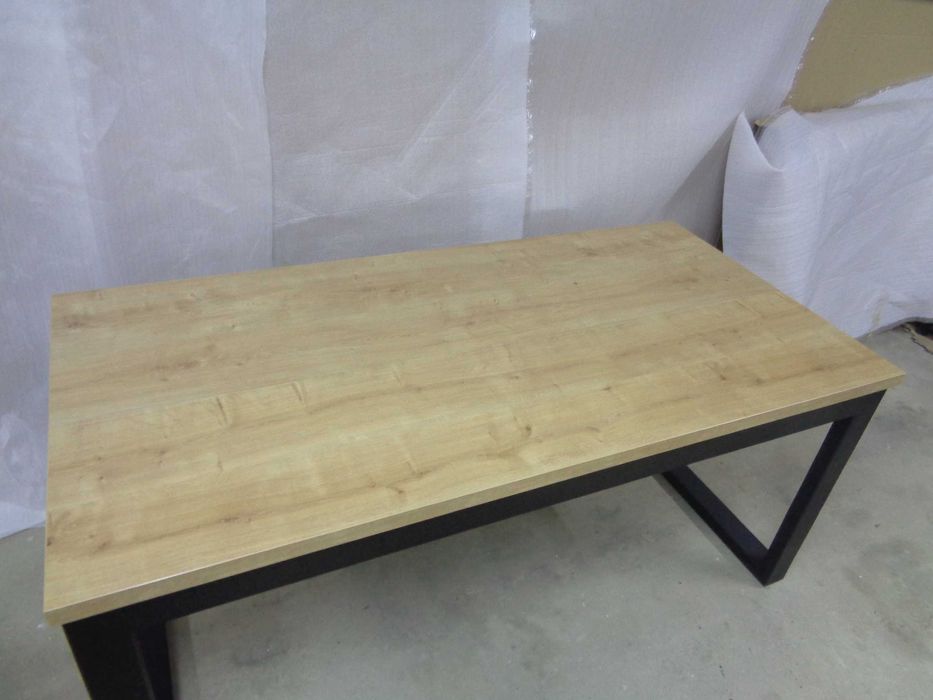 ROZKŁADANY Stół LOFT industrialny 180x90+2x45 Dostawki Ramka EGGER