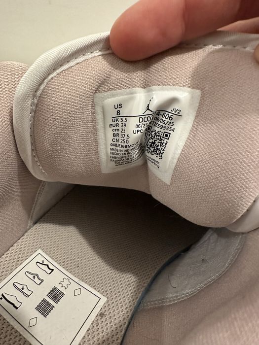 air jordan 1 low rosa como novos