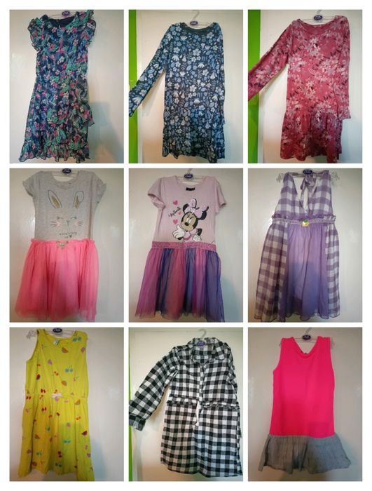 Sukienki zestaw 122/128