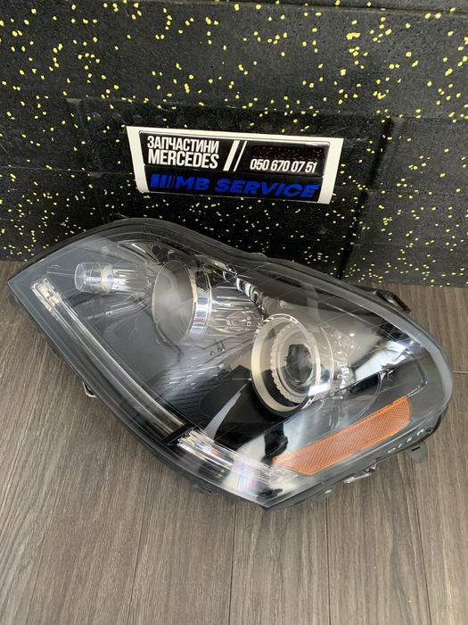 Фара gl 164 amg чорна night левая ліва америка