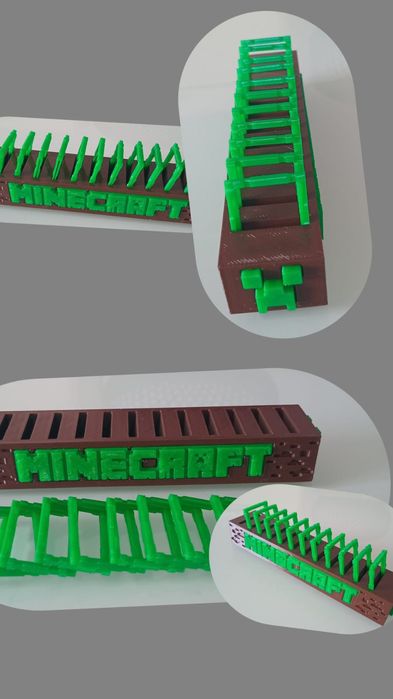 Стенд / Підставка / Поличка для Карточок Фігурок Kinder Minecraft з Майнкрафт