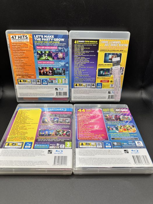 4 jogos PS3 playstation Just Dance 2014, Just Dance 2015, Just Dance 3 , Just Dance 4