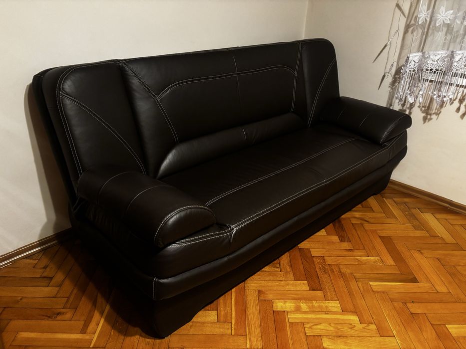 Sofa skórzana - rozkladana