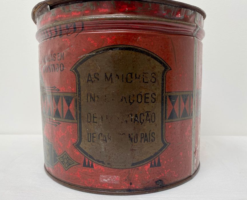 Lata antiga publicidade Chouriço Izidoro Lisboa Montijo