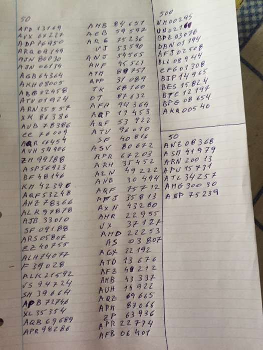 notas antigas 500 e 50