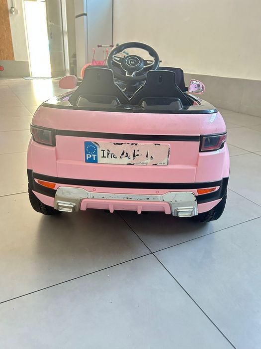 Carro 12v  criança rosa