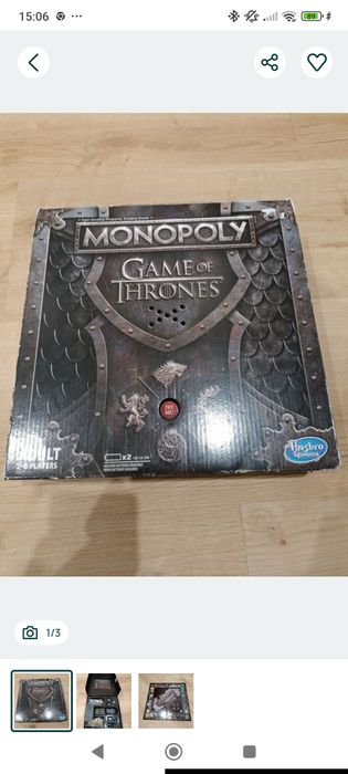 Monopoly Gra o Tron gra planszowa ENG