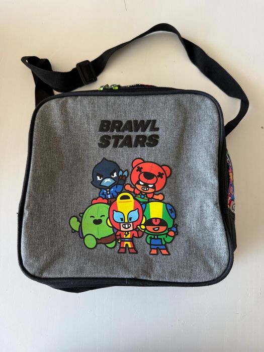 Mochila para criança Brawl Stars com lancheira e estojo