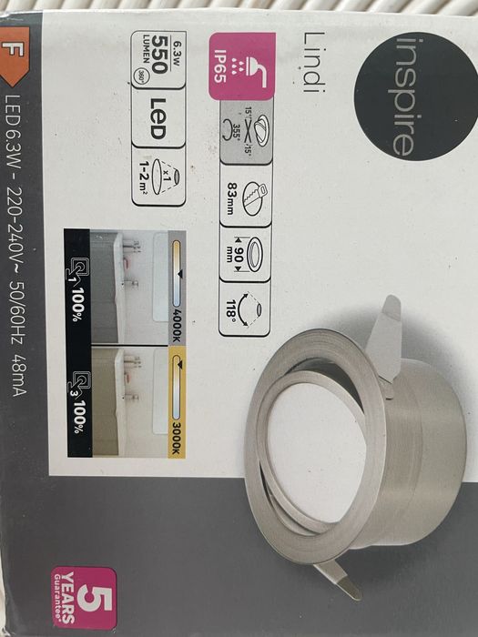 Foco / Downlight LED Encastrável IP65 – Inspire Lindi (6,3W)