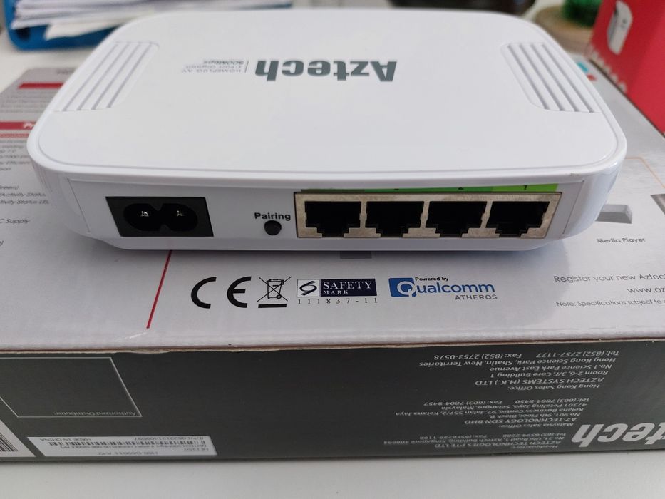 Powerline Solwise Aztech AV500 4-Port Gigabit Switch64283856999299122