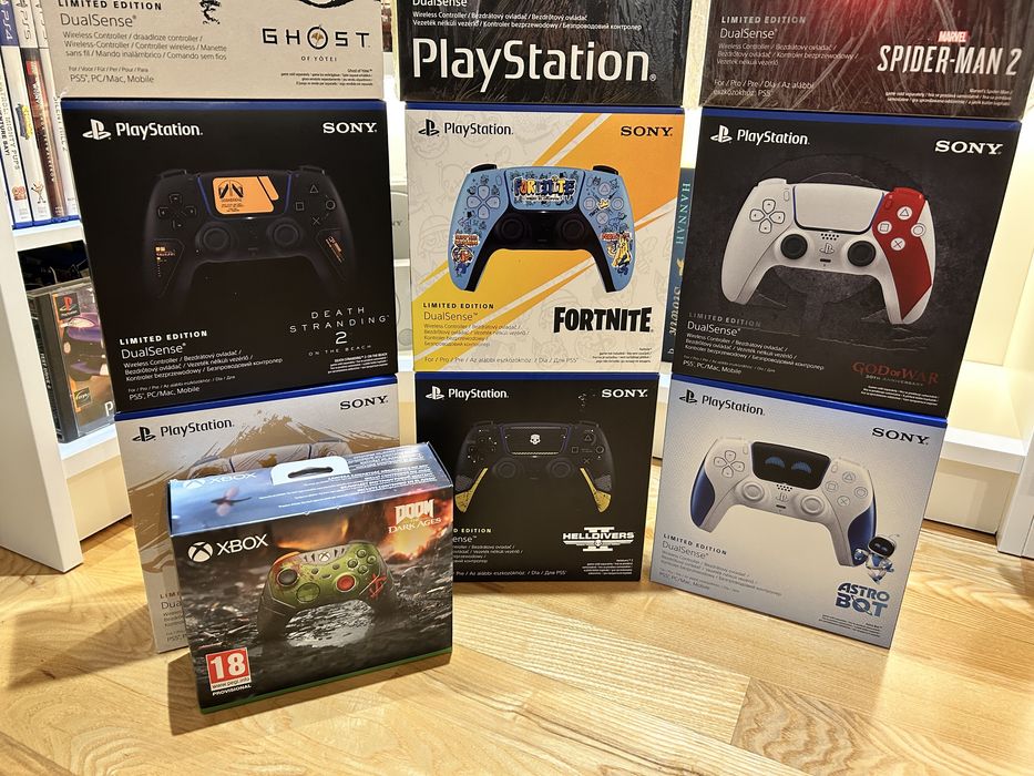 Limitowany Kontroler sony Dualsense Ps5, xbox series x doom