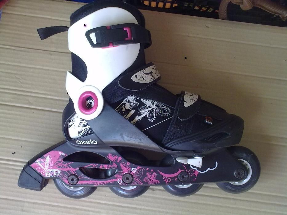 patins em linha oxelo 34-36 + 2 proteccoes
