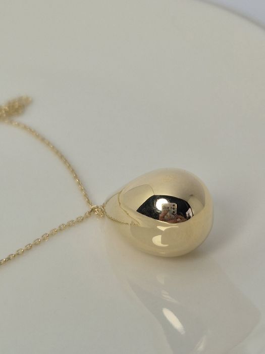 Nowy złoty naszyjnik łańcuszek kropla łezka p. 585